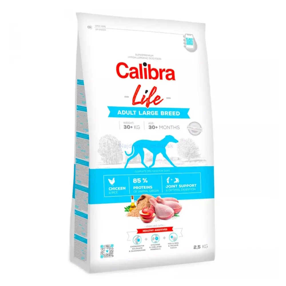 CALIBRA DOG LIFE AD.LB CHICKEN 2,5KG