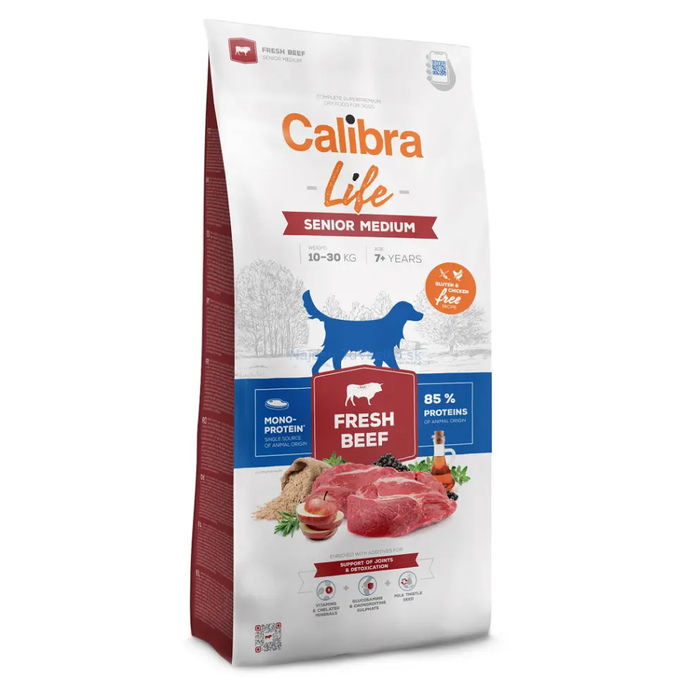 CALIBRA DOG LIFE SENIOR ME FR.BEEF 12KG