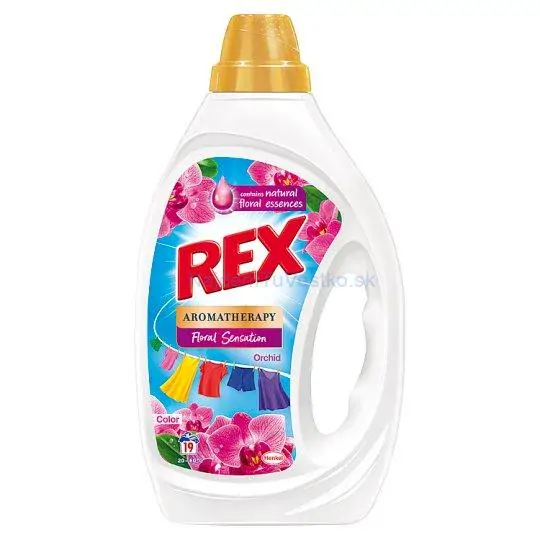 REX prací gél Aromatherapy Orchid Color 19 praní, 0,855 L