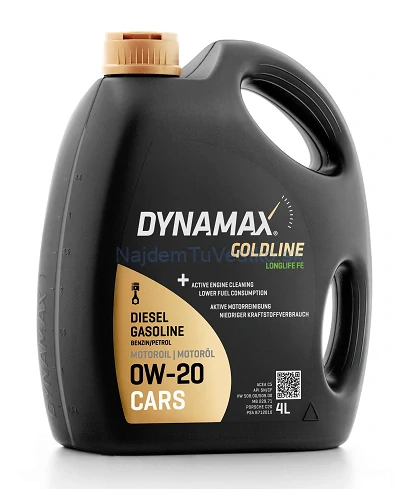 GOLDLINE LONGLIFE FE 0W20 4L DYNAMAX 503304
