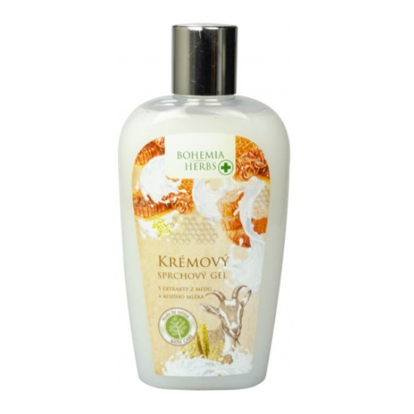 Sprchový gel s extraktom medu a kozieho mlieka Bohemia Herbs, 250 ml