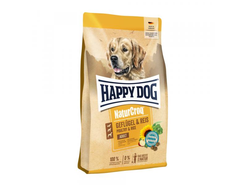 HAPPY DOG NATURCROQ GEFLUGEL PUR&REIS 4KG