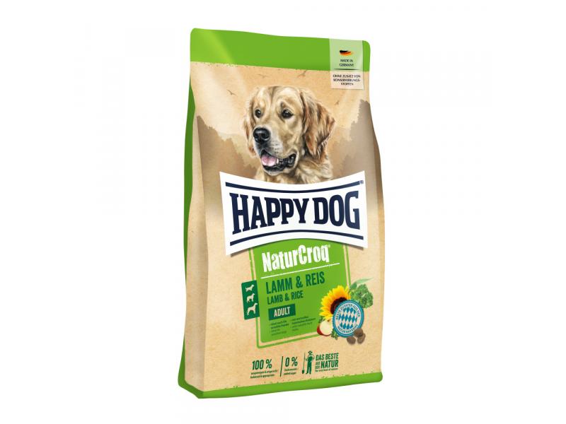 HAPPY DOG NATURCROQ L&R 15KG LAMB&RICE GRN