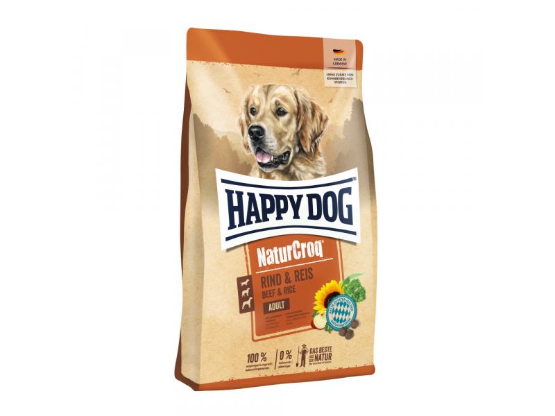 HAPPY DOG NATURCROQ RIND&REIS 15KG GRN