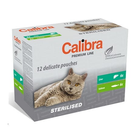 CALIBRA CAT KAPS.STERIL.12X100G MULTIPACK