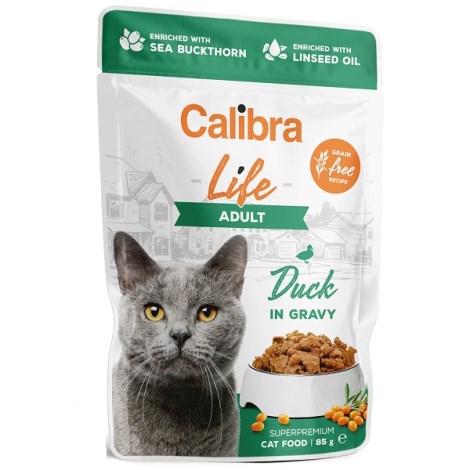 CALIBRA CAT LIFE KAPS.AD.DUCK 85G IN GRAVY