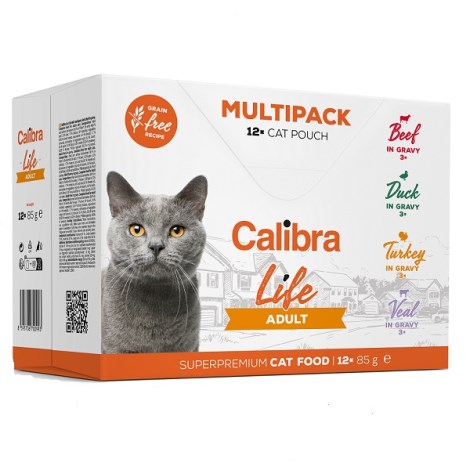CALIBRA CAT LIFE KAPS.AD.MULTIPACK 12X85G