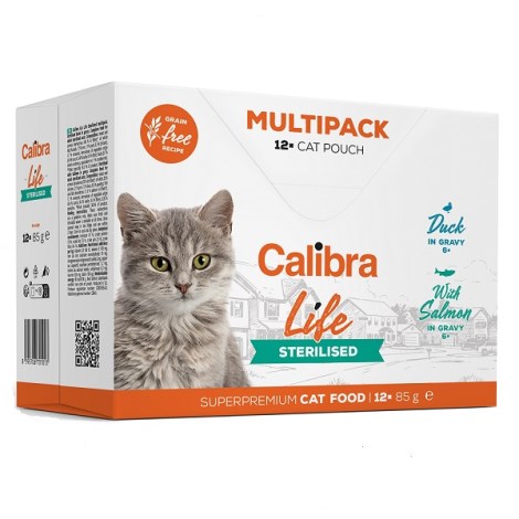 CALIBRA CAT LIFE KAPS.STERILISED MULTIPACK 12X85G