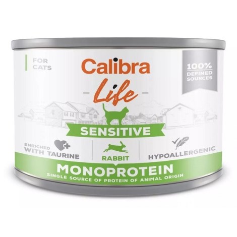 CALIBRA CAT LIFE KONZ.SENS.RABBIT 200G