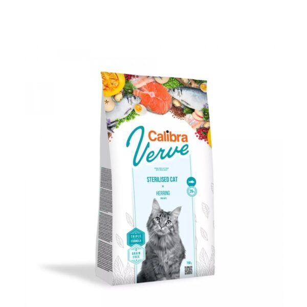 CALIBRA CAT VERVE GF STER.HERRING 750G