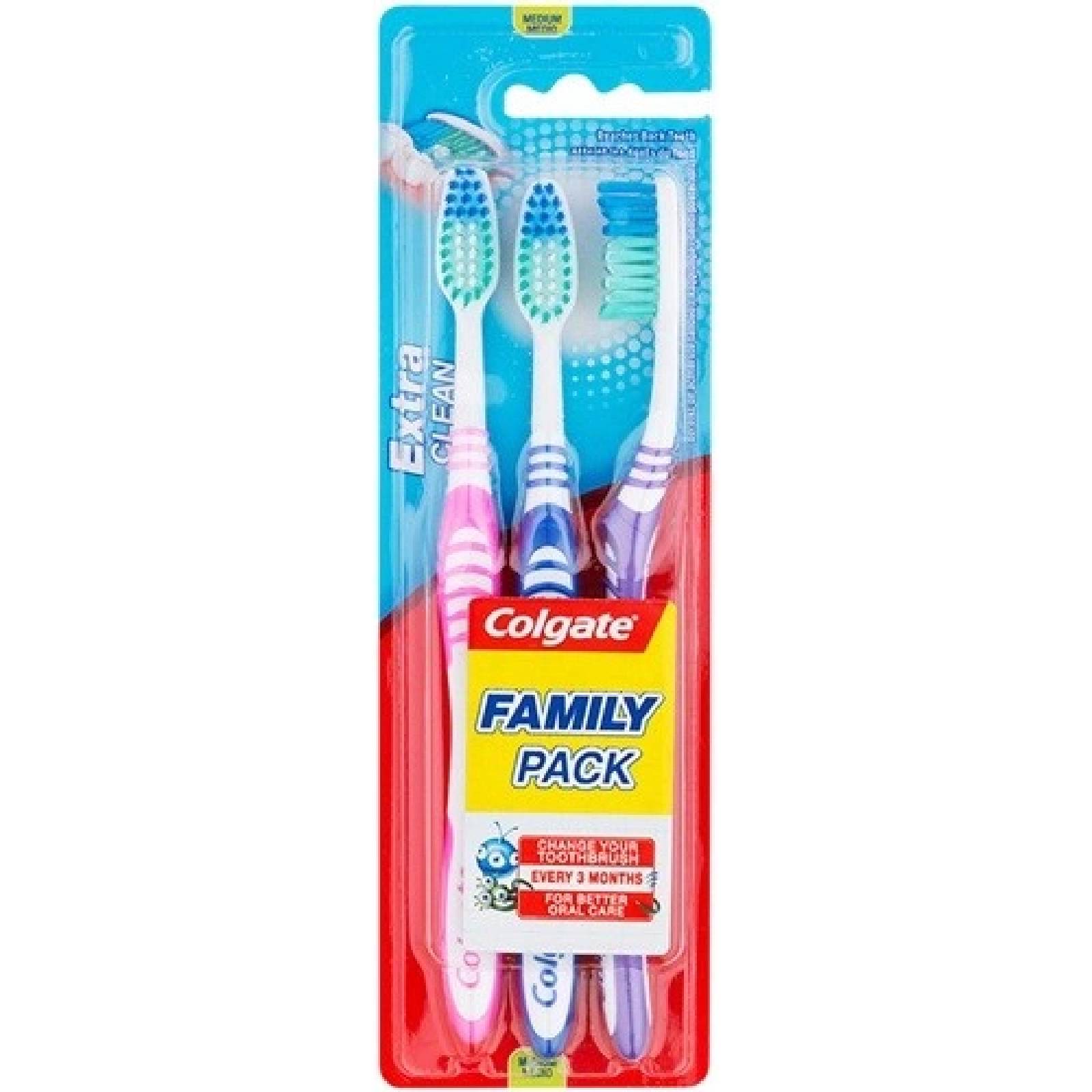 Colgate Extra Clean medium 3 ks
