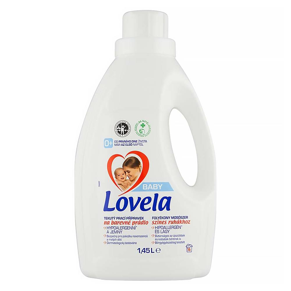 LOVELA Baby tekutý prací prípravok na farebnú bielizeň 16 pracích dávok 1,45 l 