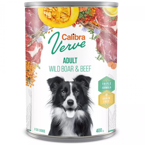 CALIBRA DOG VERVE KONZ.GF AD.W.B.400G WILD BOAR 