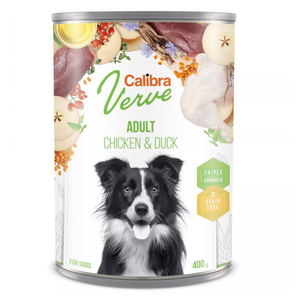 CALIBRA DOG VERVE KONZ.GF JUN.T&L 400G TURK&LAMB  