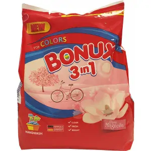 Bonux Pure Magnolia prací prášok na ručné pranie 400 g 7 PD