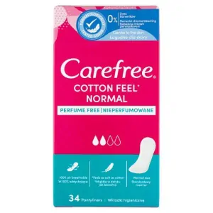 Carefree Cotton Feel Normal slipové vložky 34ks