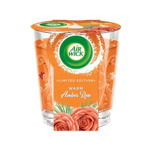 AIR WICK Sviečka Warm Amber Rose 105g