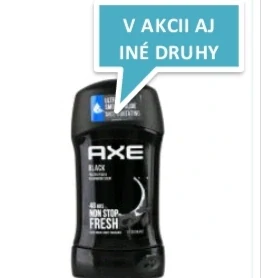 tuhý dezodorant Axe Black s objemom 50 ml.