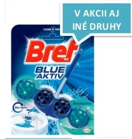 Bref Color Aktiv tuhý WC blok s vôňou eukalyptu.