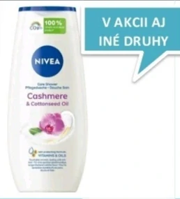 Nivea Cashmere & Cottonseed Oil sprchový gél s objemom 250ml.