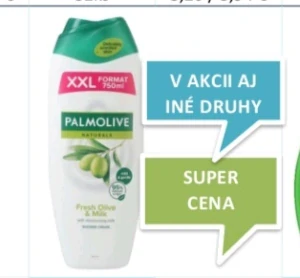 sprchový krém Palmolive Naturals Olive & Milk.
