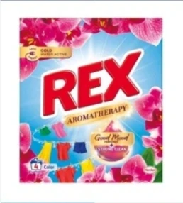 prací prášok REX Aromatherapy Orchid Color.