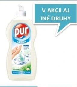prostriedok na ručné umývanie riadu Pur Balsam Aloe Vera.