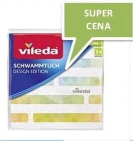 balenie hubkových utierok Vileda Schammtuch Design Edition. 
