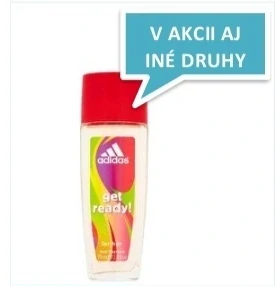 Adidas Get Ready! dezodorant v prírodnom spreji pre ženy, 75 ml.