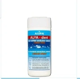 ALPA-dent je prípravok na čistenie umelého chrupu.