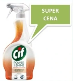 Cif Power & Shine Kuchyňa je čistiaci prostriedok v spreji určený na čistenie kuchýň.