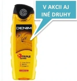sprchový gél Denim Gold Triple Caring.