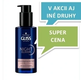 Gliss Night Elixir, konkrétne ide o nočné sérum na vlasy od značky Schwarzkopf Gliss.