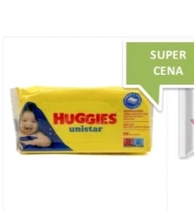 vlhčené utierky Huggies Unistar.