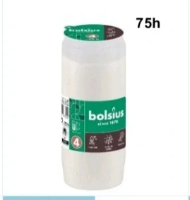 olejová náplň do kahanca Bolsius RC4, biela s dobou horenia 75 hodín.
