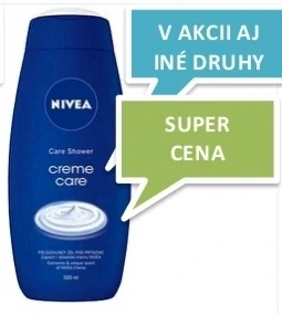 Toto je Nivea Creme Care ošetrujúci sprchovací gél.