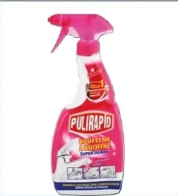 Pulirapid Kúpeľňa a kuchyňa s prírodným octom 500ml, čistiaci prostriedok v spreji.