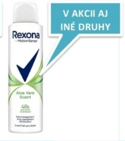 dámsky antiperspirant v spreji Rexona Aloe Vera Scent.