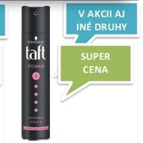 Lak na vlasy Schwarzkopf Taft Power Cashmere (stupeň fixácie 5).
