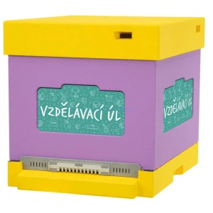 Vzdlávací úľ so sadou 12 rámikov s výukovými doskami – česká verzia