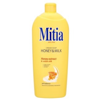 MITIA Honey & Milk tekuté mydlo náhradná náplň 1L
