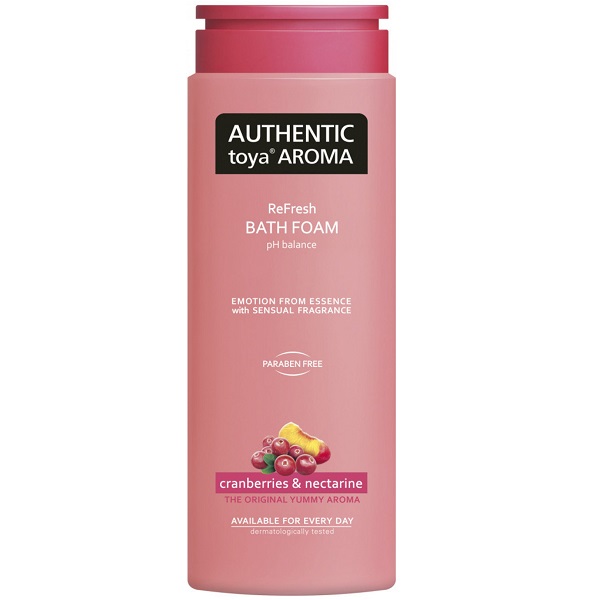 Authentic Toya Aróma Cranberries & Nectarine pena do kúpeľa 600Ml