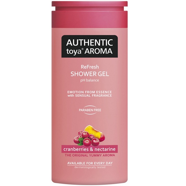 Authentic Toya Aroma Cranberries & Nectarine sprchový gél 400Ml