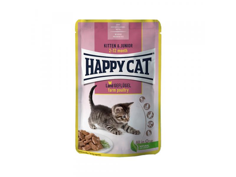 HAPPY CAT KAPS.MIS KIT&JUN LAND-GEFLUGEL 85G
