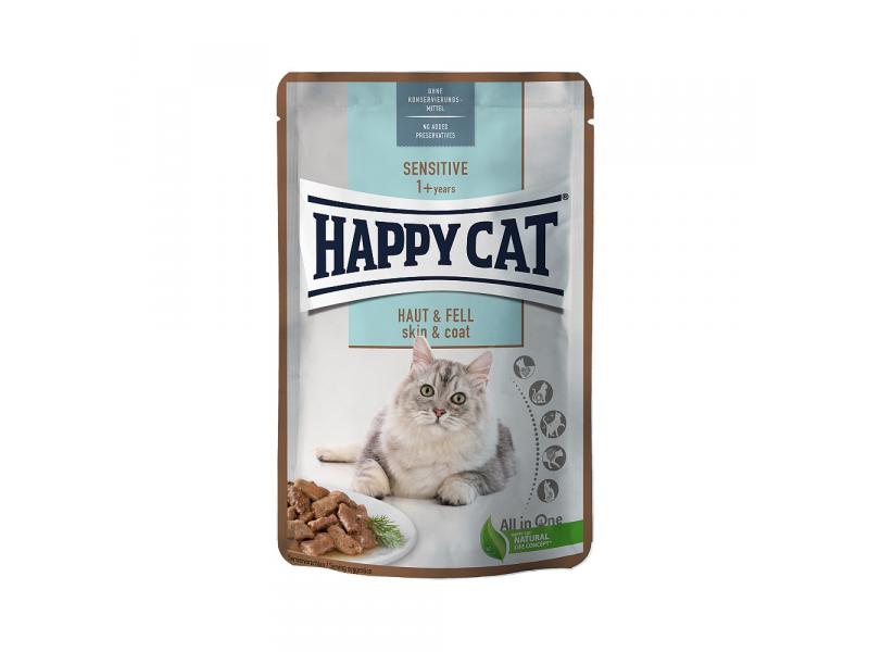 HAPPY CAT KAPS.SENSITIVE MIS HAUT&FELL 85G